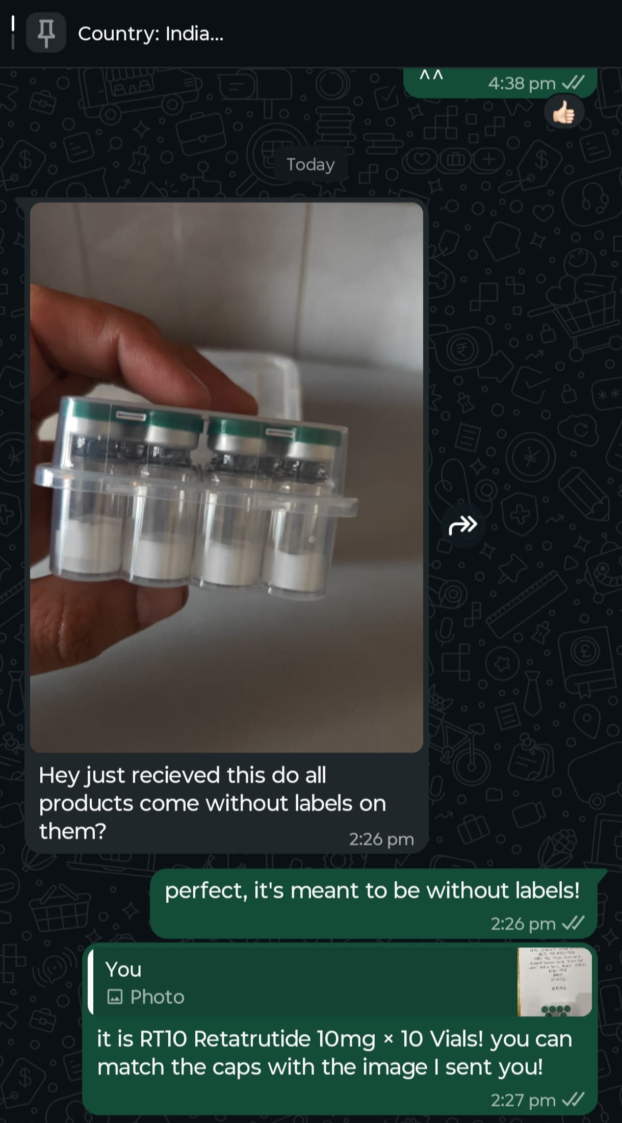 Verified delivery to India - Retatrutide Research Kit