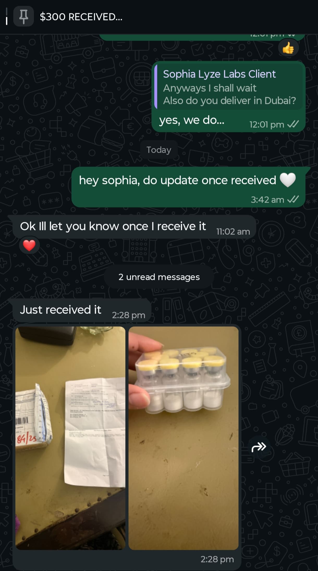 Verified delivery to UAE - Research Peptide Kit