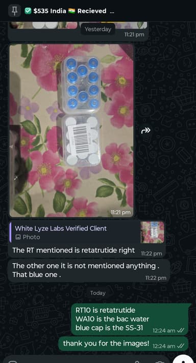 Verified customer delivery photo