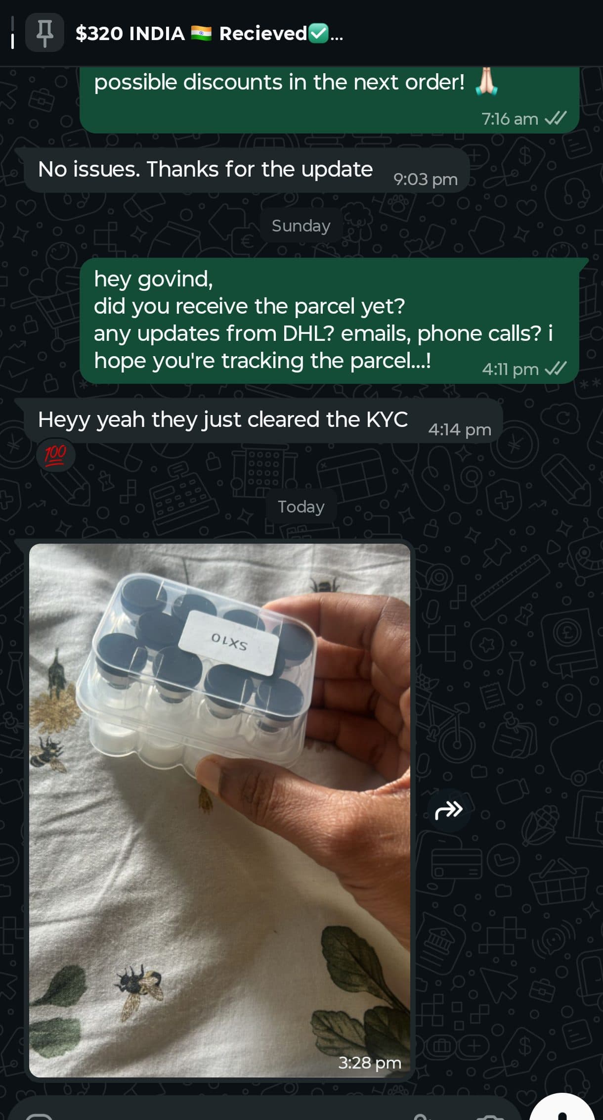Verified delivery to India - Research Peptide Kit