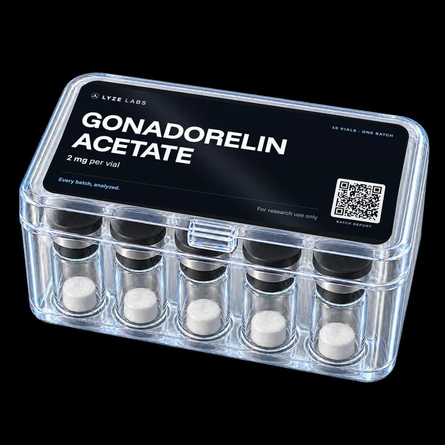 Lyze Labs Gonadorelin Acetate 2mg*10vials - Verified >99% Purity HPLC Research Standard