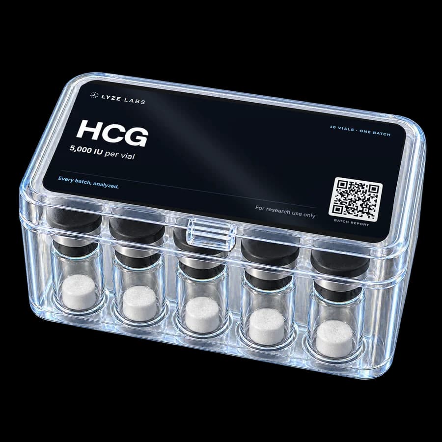 Lyze Labs HCG 5000iu*10vials - Verified >99% Purity HPLC Research Standard