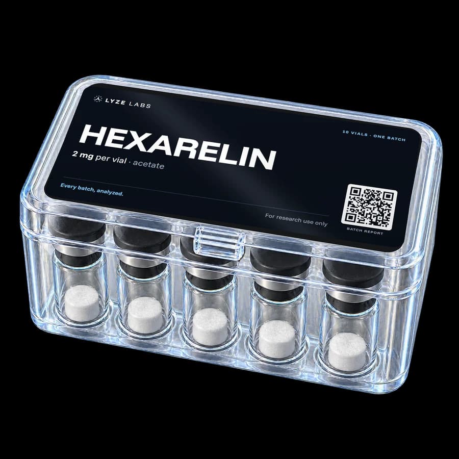 Lyze Labs Hexarelin Acetate 2mg*10vials - Verified >99% Purity HPLC Research Standard